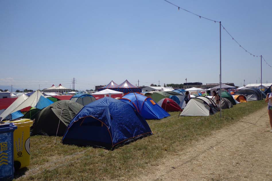 Une vue du camping